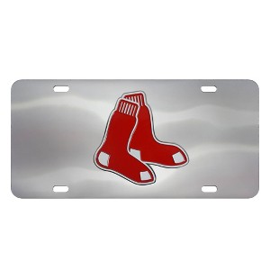 MLB Boston Red Sox Stainless Steel Metal License Plate - 1 of 3