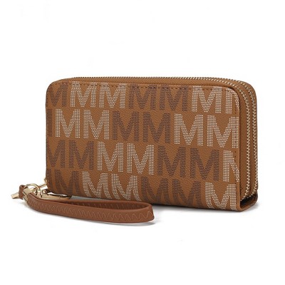 MKF Collection Hofstra M Signature Wristlet Wallet Vegan Leather Card Slots by Mia K