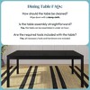 Now Furniture 72" Wooden Dining Table for 6, Rectangular Kitchen Table - 4 of 4