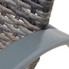 Courtyard Casual Santa Fe Wicker 3 pc Chaise Lounge Set  Includes one 20" End Table and two Chaise Loungers - 3 of 4