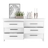 PAGED 3 Drawers Dresser Storage Cabinet with Superior Top and Metal Handles, Dresser for Bedroom - 3 of 4