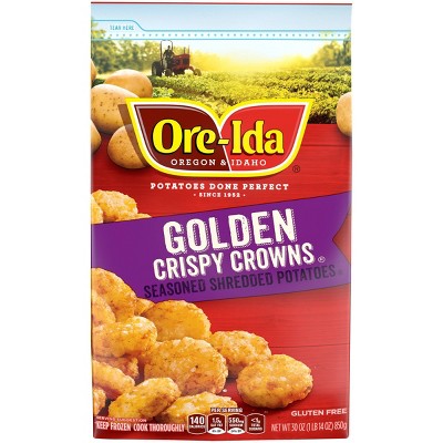 Ore-Ida Gluten Free Frozen Crispy Crowns Seasoned Shredded Potatoes - 30oz