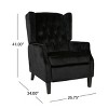 Modern Wingback Manual Recliner with Solid Wood Legs Accent Chair for bedroom living room-Christopher Knight Home - 3 of 4