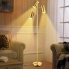 SUGIFT Floor Lamp with 3 Adjustable Rotating Light Heads – Vintage Farmhouse Standing Lamp for Living Room, Bedroom & Office - 3 of 4