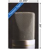 Trends International Tom Quartermaine - Retro Microphone Unframed Wall Poster Prints - 3 of 4
