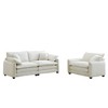 2-Piece Corduroy 1+3 Sofa Set with Flexible Combination - 4 of 4