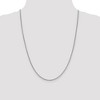 Black Bow Jewelry 2.1mm 14k White Gold Diamond Cut Open Franco Chain Necklace - 2 of 4