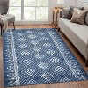 Machine Washable Area Rug Modern Geometric Indoor Floor Carpet Non Slip Backing Rug Low Pile Area Rugs for Living Room Bedroom Nursery Dorm - 3 of 4