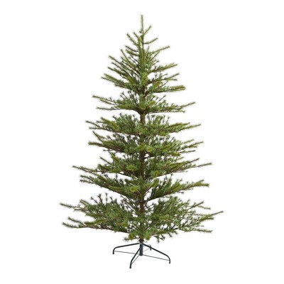 Nearly Natural 7-ft Vancouver Mountain Pine Artificial Christmas Tree with 374 Bendable Branches