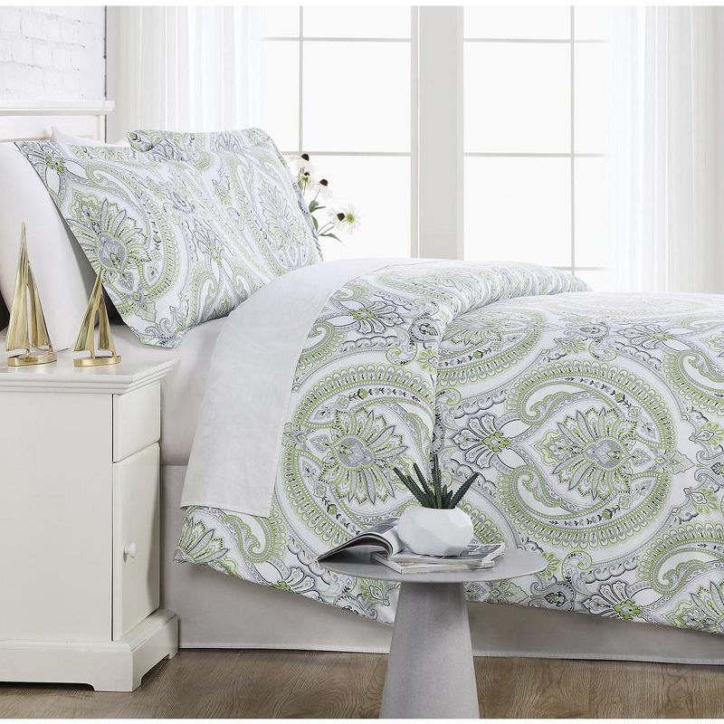 Southshore Fine Living Pure Melody Paisley Oversized ultra-soft Duvet Cover Set with shams, 2 of 7