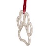 Northlight 2.5" Silver-Plated Paw Print Christmas Ornament with European Crystals - 3 of 4
