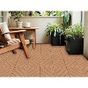 Vynxaria 36 Pieces of 12x12 Dark Gray Plastic Interlocking Tiles with Diagonal Stripes, Waterproof for Poolside, Balcony, Backyard, Patio - 2 of 4