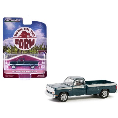 1982 Dodge Ram W250 Power Ram Pickup Truck Seaspray Green Metallic "Down on the Farm" Series 9 1/64 Diecast Model by Greenlight