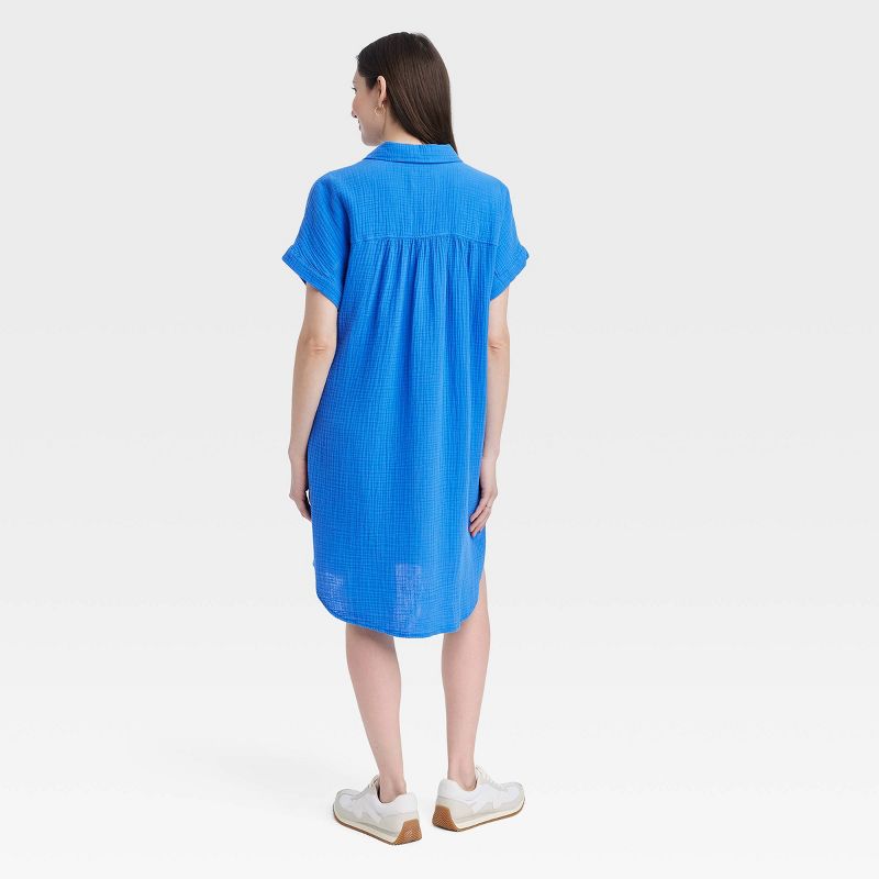 Women's Short Sleeve Mini Shirtdress - Universal Thread™, 3 of 11