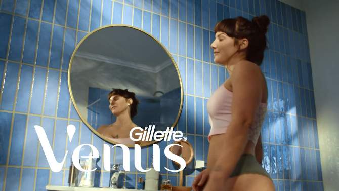 Venus for Pubic Hair &#38; Skin Women&#39;s Razor + 2 Razor Blade Refills, 2 of 16, play video