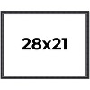 PosterPalooza | Linear Black Picture Frame - UV Acrylic, Backing Board, Hanging Hardware Included - 2 of 4