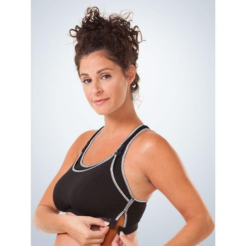 Leading Lady The Sophie - Maternity To Nursing Adjustable Sports Bra In  White, Size: Large : Target