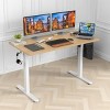 INFURNIC Desks Standing Desk with Splice Board, Adjustable Height Sit Stand Desk for Office or Home, Brown, 24"*48"*27.5" - 2 of 4