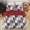 Christmas Comforter Set Queen/King Size, Double-Sided Printed 3-Piece Set, Festive Decorative Bedding, Includes 1 Duvet and 2 Pillowcases - 4 of 4