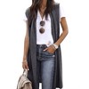Nlife Womens Long Sweater Vests Sleeveless Open Front Cardigan Tunic Vest Long Cardigan Tops Coat for Fall Winter - 2 of 4