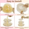 Unique Bargains 3 Tier Dessert Cupcake Stand Holder with Tiered Tray for Donut Fruits - 4 of 4