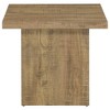 FONTOI End Table Mango Square End Table Modern Wood Accent Table Minimalist Furniture for Living Room or Bedroom, Mango color, 23.5"*23.5"*21.75" - 2 of 4