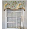 RLF Home 3" Rod Pocket High Quality Fabric Long Tail Cornice Valance With Scalloped Trim for Windows 50" x 17" Sky - 2 of 4