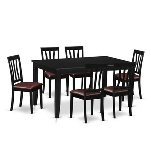 Southwestern Dining Set - Table & Chairs - 7 Piece Dinette Set - Modern Farmhouse Style - 1 of 4