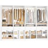 Aheaplus 80'' H Freestanding Closet Organizer with Hanging Rod, Clothes Garment Rack with Drawer and shelves - 2 of 3