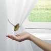 Evideco French Home Goods Magnetic Metal Curtain Tiebacks with Ginkgo Leaf Design – No Installation Needed - 4 of 4