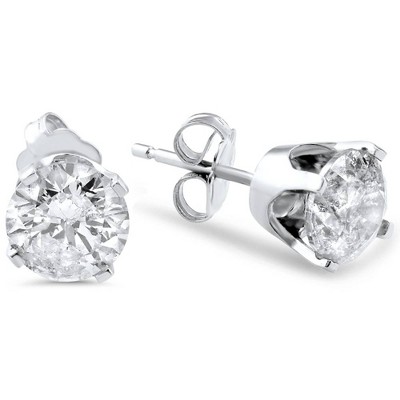Pompeii3 .75CT Diamond Studs 14K White Gold