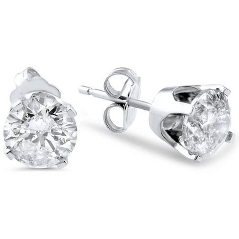 Pompeii3 .75CT Diamond Studs 14K White Gold - image 1 of 4