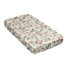 Sweet Jojo Designs Girl Satin Fitted Crib Sheet Vintage Floral Blush Pink Yellow Sage Green White - image 3 of 4