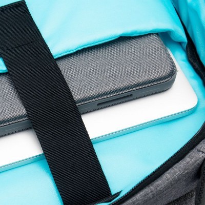 RadioShack 15.6" Laptop Backpack, Black/Grey with Blue Accents, Tech Bag for Men & Women, Sleek Design for Office, School & Travel 2607052 — фото 2