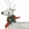 VidaXL Reindeer & Sleigh Christmas Decoration 60 LEDs Outdoor Gold - 4 of 4