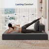 GYIIYUO 27" Single Modular Sectional Sofa Bed, 9-inch thick Memory Foam Floor Couch for Living Room Home Office, Apartment, Single - 4 of 4