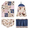 Sweet Jojo Designs Girl Baby Crib Bedding Set - Western Cowgirl Pink Brown Beige Blue 4pc - 2 of 4