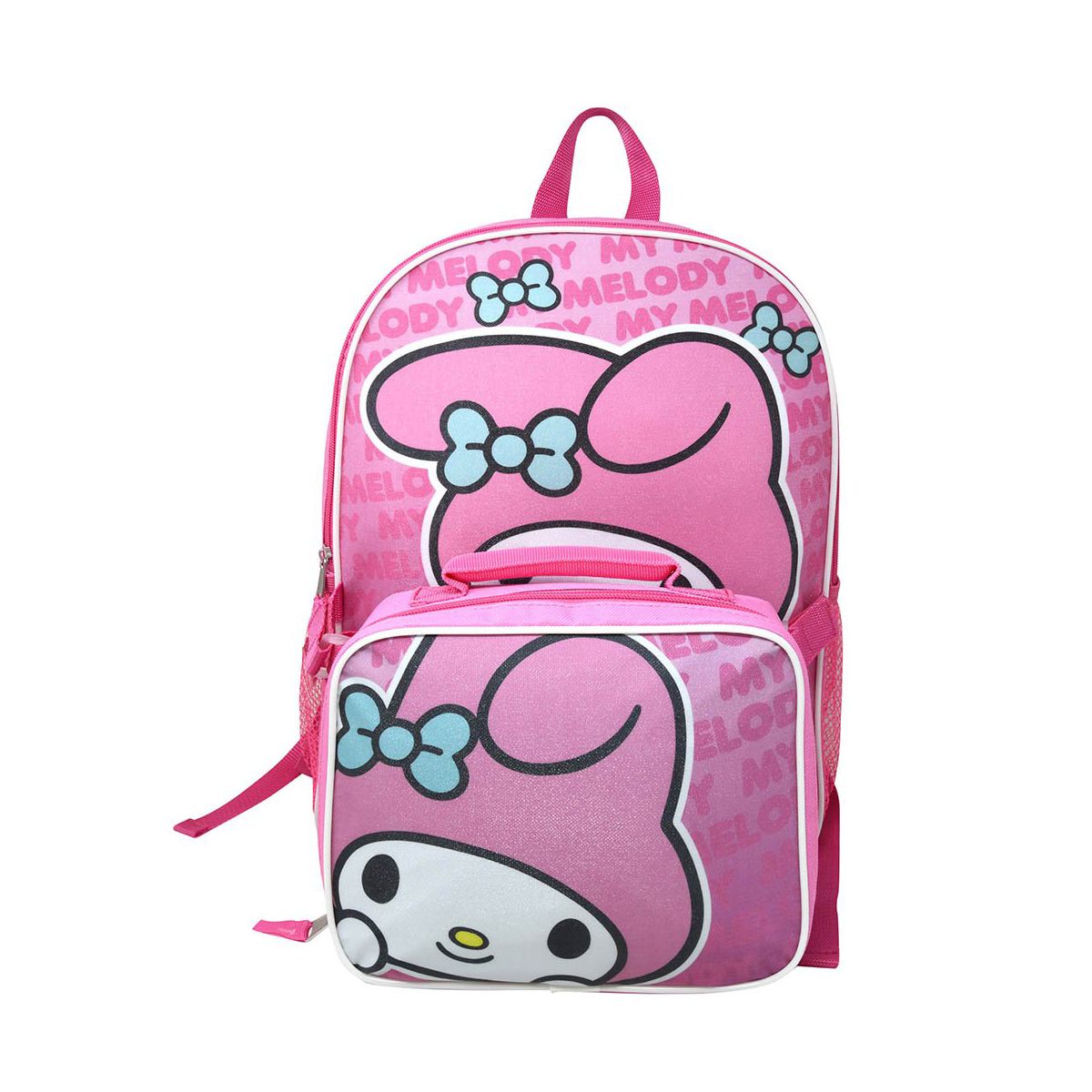 My Melody 16" Pink School Backpack with Lunch Bag