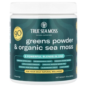 True Sea Moss Natural Superfood, Green Powder & Organic Irish Sea Moss, 7.16 oz (203.1 g) - 1 of 2