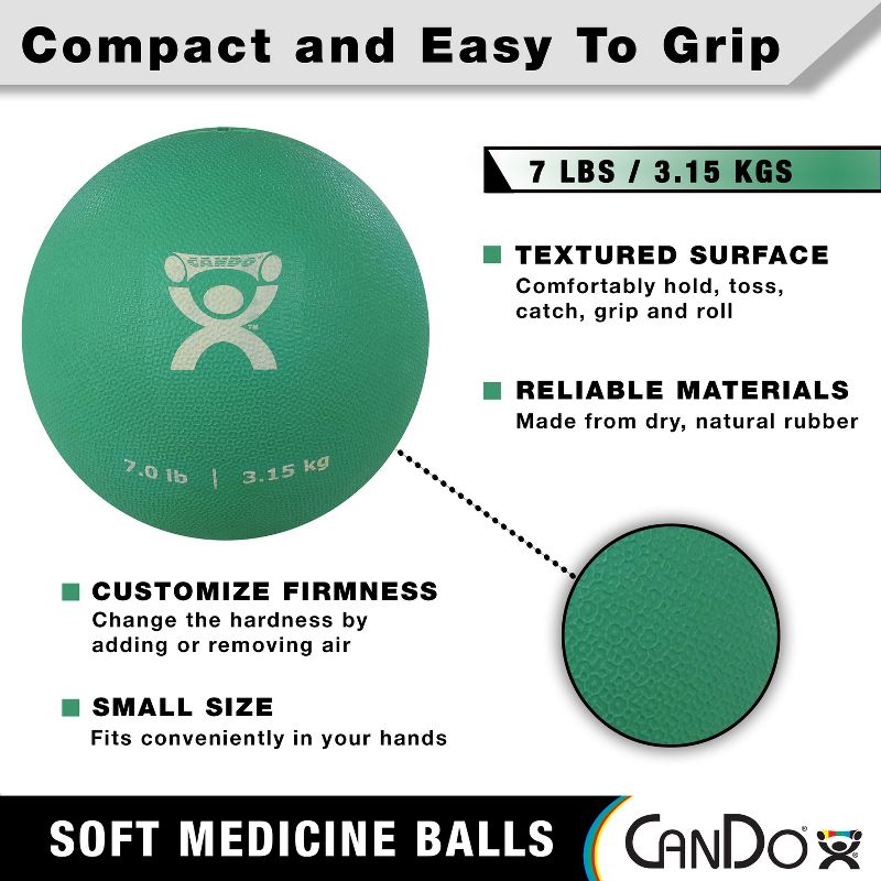 CanDo - Soft and Pliable Medicine Ball, 2 of 6