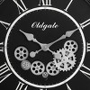 GlasFlength Wall Clocks Non Ticking Clock Digital Wall Clock Silent Vintage Decorative Wall Clocks for Living Room, Black, 30"*3.25"*30" - 4 of 4
