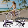 Docred Beach Cruiser Bicycle,24/26 Inch 7-Speed Adult Bicycle, Comfortable Step-Through Frame with Rear Rack, Classic City Cruiser - 4 of 4