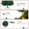 Resenkos 6ft PVC Material DIY 150 Lights Warm Color 8 Modes 1050 Branches Christmas Tree Green - 4 of 4