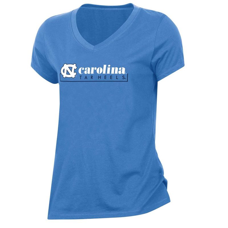 NCAA North Carolina Tar Heels Women&#39;s Core V-Neck T-Shirt, 1 of 4