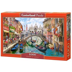 4000 Piece Jigsaw Puzzle, Charms of Venice, Italy Puzzle, Gondola Puzzle, European Puzzle, Adult Puzzles, Castorland C-400287-2 - 1 of 4
