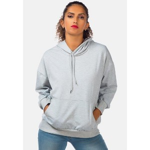 Melange Pullover Drawstring Hoodie - 1 of 4