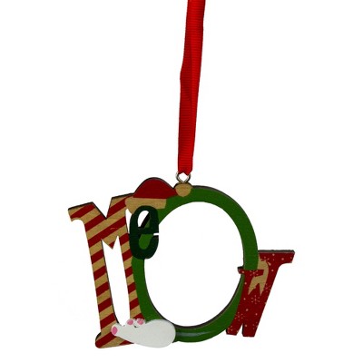 Northlight 4.25" Green and Red "Meow" Christmas Ornament