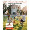 VEVOR Kids Seesaw, 110 lbs Load Capacity per Seat, Sit and Spin Teeter Totter, Swiveling 360 Degrees Rotating for Aged 3+, Orange&Blue&Yellow - 3 of 4