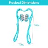 iMountek"360º Rotatable Neck Roller Massager with 6 Balls for Pain Relief in Neck, Legs, Thighs & Feet"Pink&Blue - 3 of 4