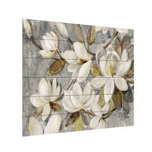 Trademark Fine Art - Silvia Vassileva 'Magnolia Simplicity Neutral Gray' - 1 of 4
